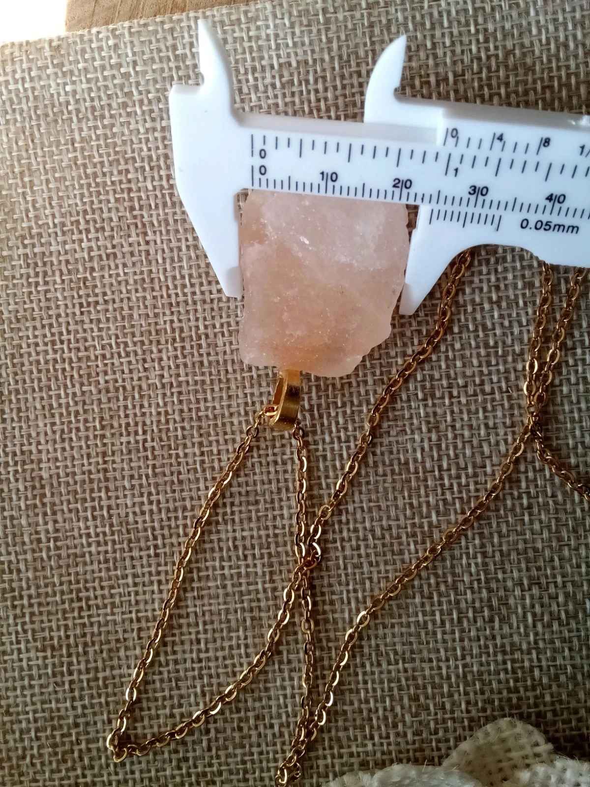 Collier en pierre de sel rose de l'Himalaya – photo 3